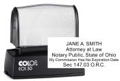 (HD 30) Pre-Inked Attorney Name Stamp