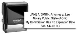Trodat 4912 Self-Inking Attorney Name Stamp