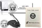 The best notary stamp bundle for the state of Ohio! Our stamp bundle includes: Official State of OH Notary Stamp & Seal Combo, Self-Inking (Printer 50), Embosser and Notary Journal, Compliant with 2019 Notary laws, Secretary of Sate compliant, fast shi...