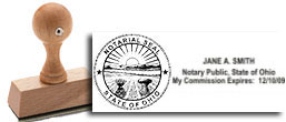 Ohio Notary Rubber Stamp