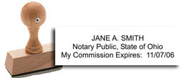 Ohio Notary Rubber Stamp